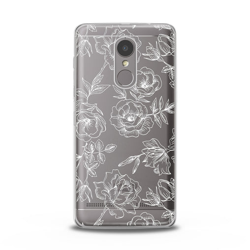 Lex Altern White Roses Print Lenovo Case