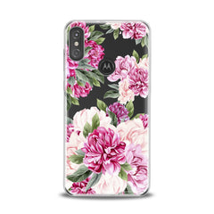 Lex Altern TPU Silicone Motorola Case Awesome Peonies Pattern