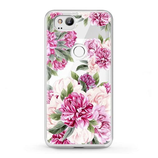 Lex Altern Google Pixel Case Awesome Peonies Pattern