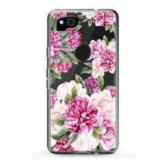 Lex Altern TPU Silicone Google Pixel Case Awesome Peonies Pattern