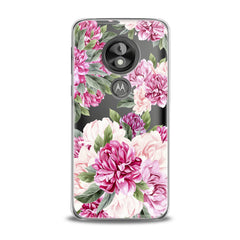 Lex Altern TPU Silicone Motorola Case Awesome Peonies Pattern