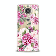 Lex Altern TPU Silicone Motorola Case Awesome Peonies Pattern