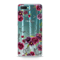 Lex Altern TPU Silicone Oppo Case Red Flowers Theme