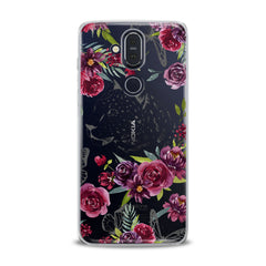 Lex Altern TPU Silicone Nokia Case Red Flowers Theme