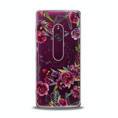 Lex Altern TPU Silicone Sony Xperia Case Red Flowers Theme