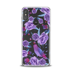 Lex Altern TPU Silicone Motorola Case Nice Purple Plants