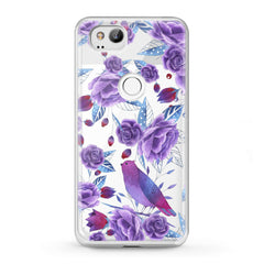 Lex Altern Google Pixel Case Nice Purple Plants