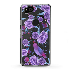 Lex Altern TPU Silicone Google Pixel Case Nice Purple Plants