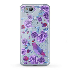 Lex Altern TPU Silicone Google Pixel Case Nice Purple Plants