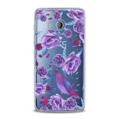 Lex Altern TPU Silicone HTC Case Nice Purple Plants