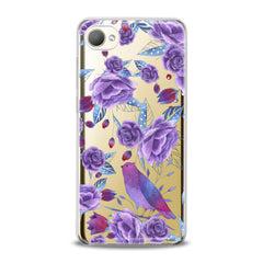 Lex Altern TPU Silicone HTC Case Nice Purple Plants