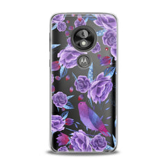 Lex Altern TPU Silicone Motorola Case Nice Purple Plants