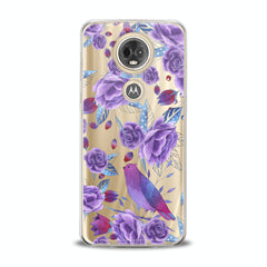 Lex Altern TPU Silicone Motorola Case Nice Purple Plants