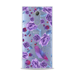 Lex Altern TPU Silicone Sony Xperia Case Nice Purple Plants