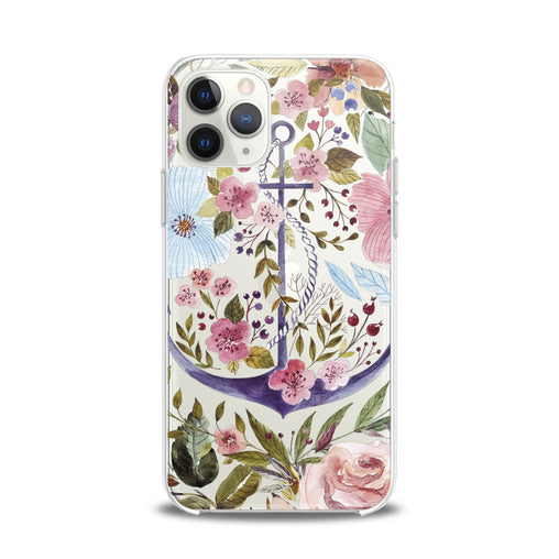 Lex Altern TPU Silicone iPhone Case Beautiful Floral Anchor