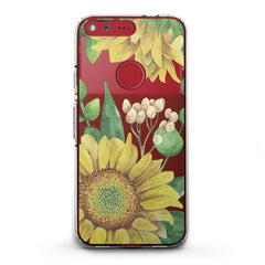 Lex Altern TPU Silicone Google Pixel Case Watercolor Sunflower