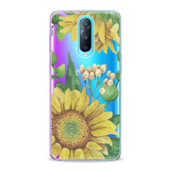 Lex Altern TPU Silicone Oppo Case Watercolor Sunflower