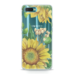 Lex Altern TPU Silicone Oppo Case Watercolor Sunflower