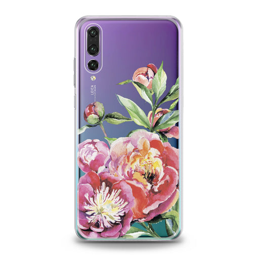 Lex Altern Garden Peony Pattern Huawei Honor Case