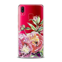 Lex Altern TPU Silicone VIVO Case Garden Peony Pattern