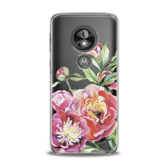 Lex Altern TPU Silicone Motorola Case Garden Peony Pattern