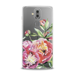 Lex Altern TPU Silicone Phone Case Garden Peony Pattern