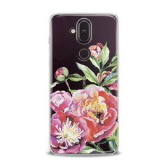 Lex Altern TPU Silicone Nokia Case Garden Peony Pattern