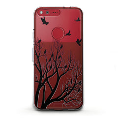 Lex Altern TPU Silicone Google Pixel Case Flock of Ravens