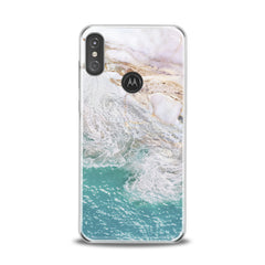 Lex Altern TPU Silicone Motorola Case Sea Marble Pattern