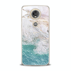 Lex Altern TPU Silicone Motorola Case Sea Marble Pattern