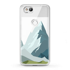 Lex Altern TPU Silicone Google Pixel Case Mountain Abstract Pattern