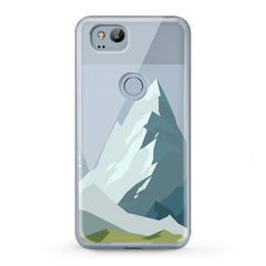 Lex Altern TPU Silicone Google Pixel Case Mountain Abstract Pattern