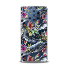 Lex Altern TPU Silicone Nokia Case Blue Whale Pattern