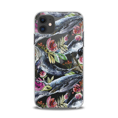 Lex Altern TPU Silicone iPhone Case Blue Whale Pattern