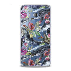 Lex Altern TPU Silicone HTC Case Blue Whale Pattern