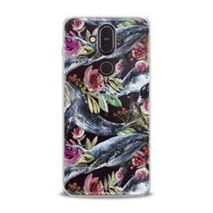 Lex Altern TPU Silicone Nokia Case Blue Whale Pattern