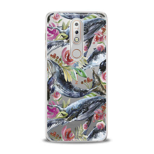 Lex Altern Blue Whale Pattern Nokia Case