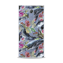 Lex Altern TPU Silicone Sony Xperia Case Blue Whale Pattern