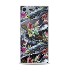 Lex Altern TPU Silicone Sony Xperia Case Blue Whale Pattern