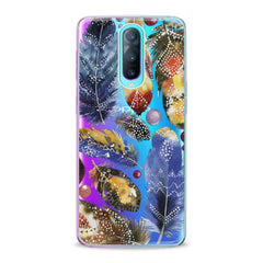 Lex Altern Bright Feather Theme Oppo Case