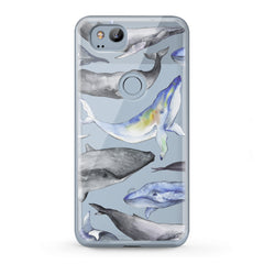 Lex Altern TPU Silicone Google Pixel Case Funny Whale Print