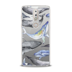 Lex Altern TPU Silicone Nokia Case Funny Whale Print