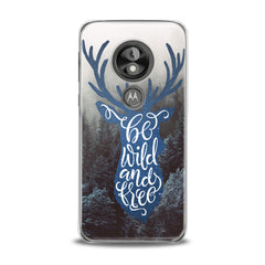 Lex Altern TPU Silicone Motorola Case Blue Deer Theme