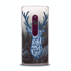 Lex Altern TPU Silicone Sony Xperia Case Blue Deer Theme