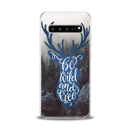 Lex Altern Blue Deer Theme Samsung Galaxy Case