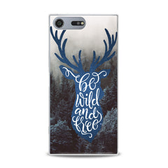 Lex Altern TPU Silicone Sony Xperia Case Blue Deer Theme