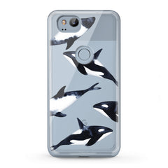 Lex Altern TPU Silicone Google Pixel Case Whale Family