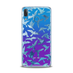 Lex Altern TPU Silicone Lenovo Case Printed Blue Doves