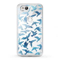 Lex Altern TPU Silicone Google Pixel Case Printed Blue Doves