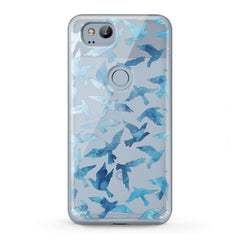 Lex Altern TPU Silicone Google Pixel Case Printed Blue Doves